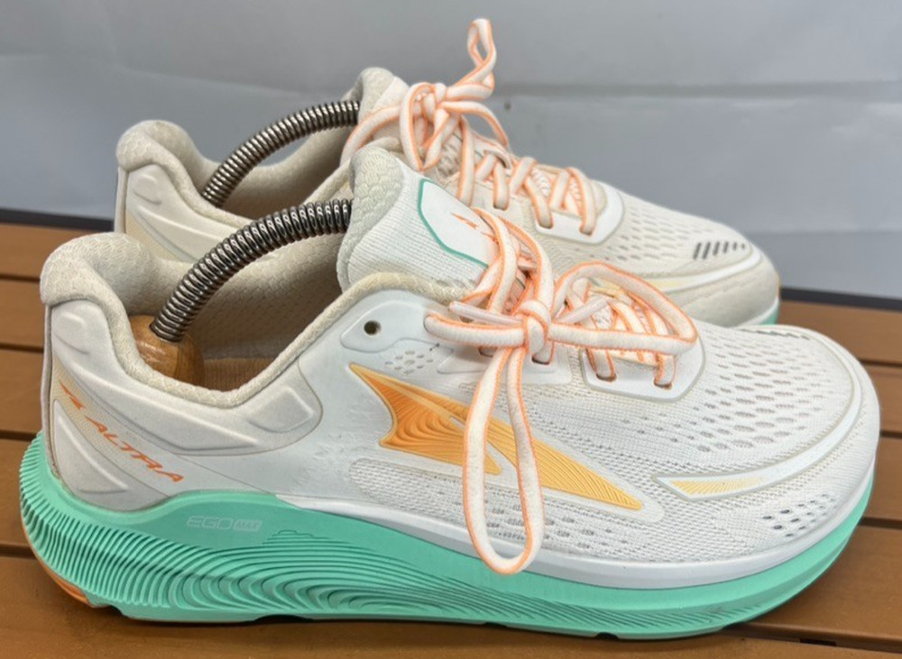 Altra Paradigm 6 Women's Running Shoes White Green Orange Size 9